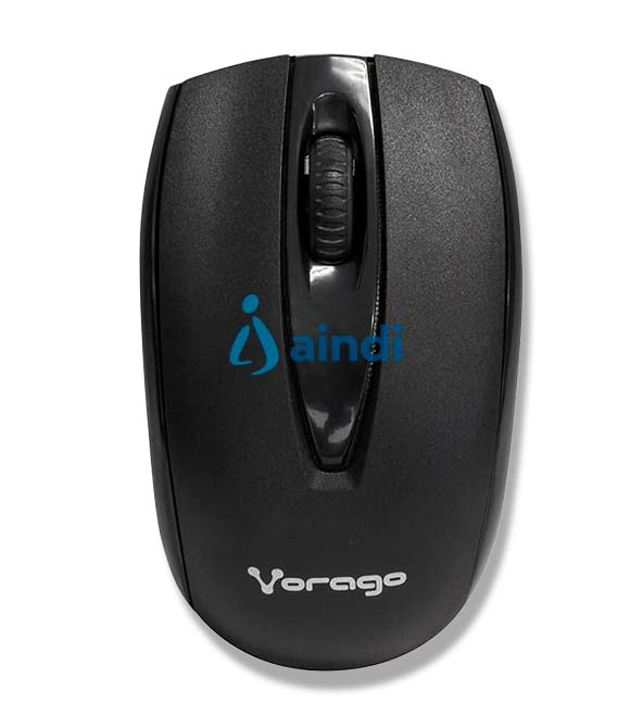 Teclado y Mouse Vorago KM-304 Inalámbrico Multimedia USB Color Negro