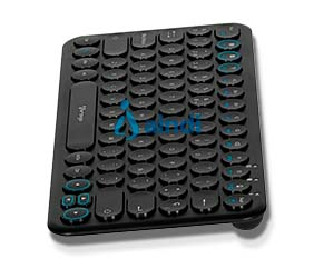 Teclado inalámbrico VORAGO KBW-400 Bluetooth de dos canales, conecta tres dispositivos, batería recargable 400 mAh | KBW-400