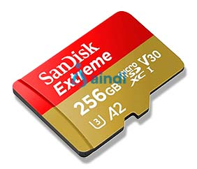SanDisk microSDXC Extreme 256GB 190MB/s 4K Clase 10 A2 V30 con adaptador SDSQXAV-256G-GN6MA