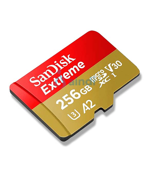 MEMORIA SANDISK MICRO SDXC 256GB EXTREME 190MB/S 4K CLASE 10 A2 V30 C/ADAPTADOR SDSQXAV-256G-GN6MA