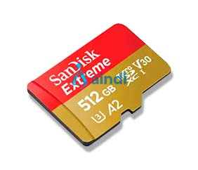 SanDisk microSDXC Extreme 512GB 190MB/s 4K Clase 10 A2 V30 con adaptador SDSQXAV-512G-GN6MA