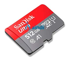 Micro SDXC 512GB SanDisk Ultra 150MB/s Clase 10 adaptador SDSQUAC-512G-GN6MA