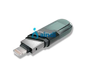 Memoria SanDisk iXpand Flash Drive Flip 256GB Lightning/USB 3.1 metálica con tapa de plástico SDIX90N-256G-GN6NE