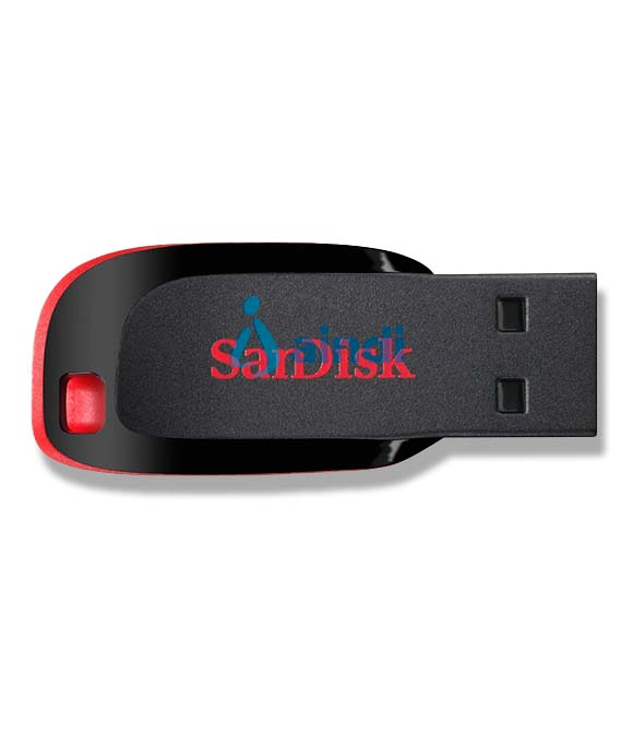 MEMORIA SANDISK 16GB USB 2.0 CRUZER BLADE Z50 NEGRO C/ROJO