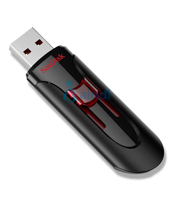 Memoria USB SanDisk Cruzer Glide 32GB USB 3.0 - Negro/Rojo