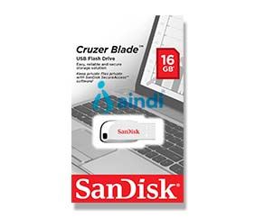 SanDisk Cruzer Blade Z50 16GB USB 2.0 Blanco SDCZ50C-016G-B35W