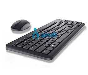 DELL KM3322W-R-LTN Kit teclado y mouse inalámbrico, Español, Negro, 1000 PPP, KM3322W