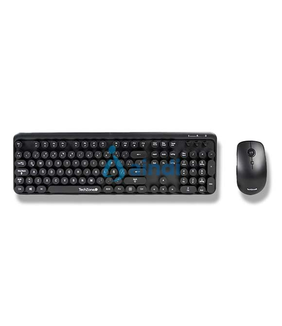 Teclado y Mouse Óptico Inalámbrico TECHZONE TZ19COMB01-INA