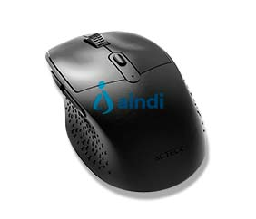 MOUSE ACTECK OPTIMIZE ERGO MI680 / INALAMBRICO / DUAL / RECEPTOR USB - BLUETOOTH / LASER / 1600 DPI / NEGRO / AC-934077