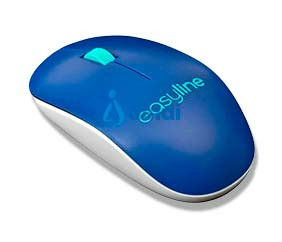 MOUSE INALAMBRIO 1 000 DPI VIVA EASY LINE BY PERFECT CHOICE AZUL
