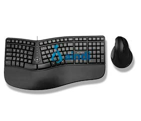 KIT ACTECK CREATOR VIRTUOS FITT MK770 / TECLADO Y MOUSE VERTICAL / INALAMBRICO / USB / MULTIMEDIA / 118 TECLAS / ESPAÑOL / RECARGABLE / 2400 DPI AJUSTABLE/ OPTICO / BLANCO / AC-936255