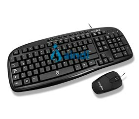 Easy Line by Perfect Choice Balance Kit teclado y mouse alambricos conector USB ideal para usuarios diestros y zurdos EL-993391