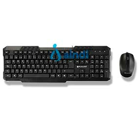 Naceb Technology NA-228 Kit de Teclado y Mouse Negro