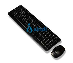 Naceb Technology Kit de Teclado y Mouse Inalámbrico, 112 teclas, Negro | NA-426