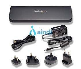 StarTech.com USB3SDOCKHDV Replicador de Puertos 5 Gbit/s Negro USB3SDOCKHDV