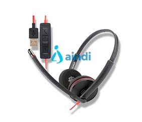 Poly BW 3220 USB-C HS USB-C/A (Bulk) Audífonos biauriculares diadema para oficina y centro de llamadas | 8X228A6