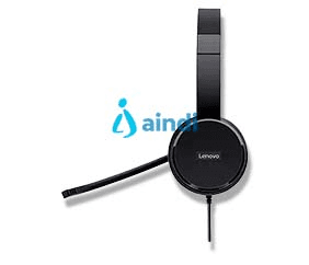 Lenovo 4XD0X88524 auricular y casco Auriculares Alámbrico Diadema Oficina/Centro de llamadas Negro