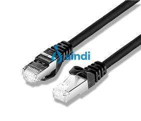 Cable Intellinet Red Cat6a S/FTP RJ45 50 Micras 2.1m Color Negro