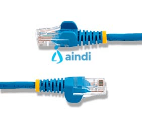 Cable de 5m de red ethernet cat5e rj45 sin traba snagless - azul - startech.com mod. 45pat5mbl