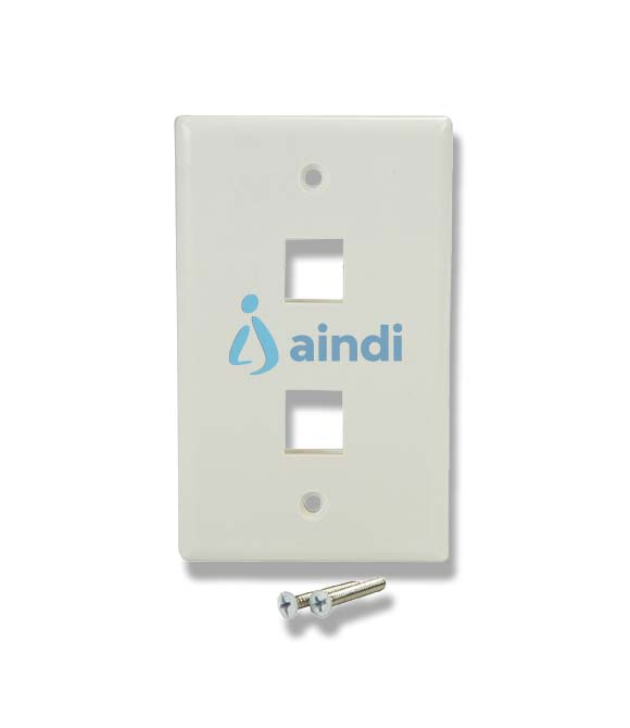 PLACA DE PARED DE 2 SALIDAS RJ45 - COLOR BLANCO - STARTECH.COM MOD. PLATE2WH