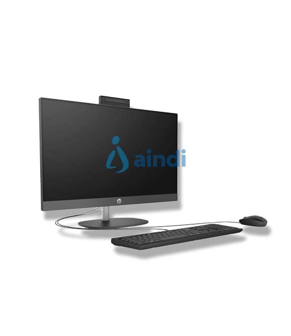 HP ProOne 245 G10 All-in-One 23.8" FHD, AMD Ryzen 3 7320U, 8GB LPDDR5, 512GB SSD, Windows 11 Home, Cámara 5MP, Wi-Fi 6, Teclado y Mouse USB