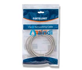 INTELLINET Cable Patch 3.0 m Cat 5e UTP Gris | 319768