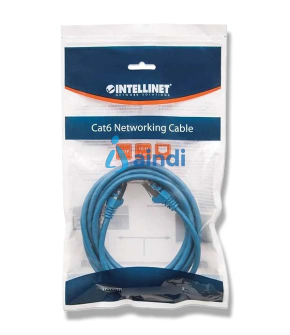 Cable Patch Intellinet 3.0m(10.0F) Cat 6 UTP Color Azul