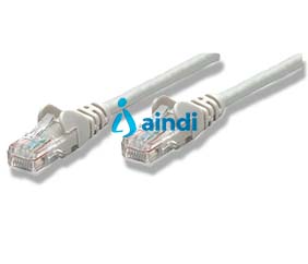 Cable de Red Intellinet Cat 6 UTP 0.5 m Gris 340427 con Conectores RJ45