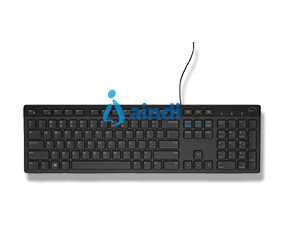 DELL KB216-BK-US Teclado DELL KB216 (Inglés) USB Negro Alámbrico 580-ADMT