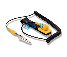 MANHATTAN 410144 Pulsera Antiestática Velcro Ajustable con cable de 1.8 m
