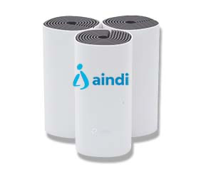 TP-Link Deco E4 (3-pack) Doble banda (2,4 GHz / 5 GHz) Wi-Fi 5 (802.11ac) Blanco, Gris 2 Interno