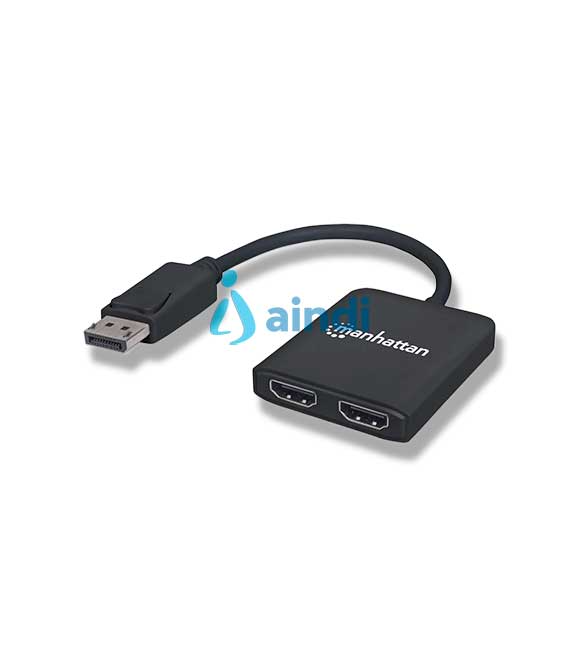 SPLITTER HUB MANHATTAN DISPLAY PORT A 2-PORT HDMI