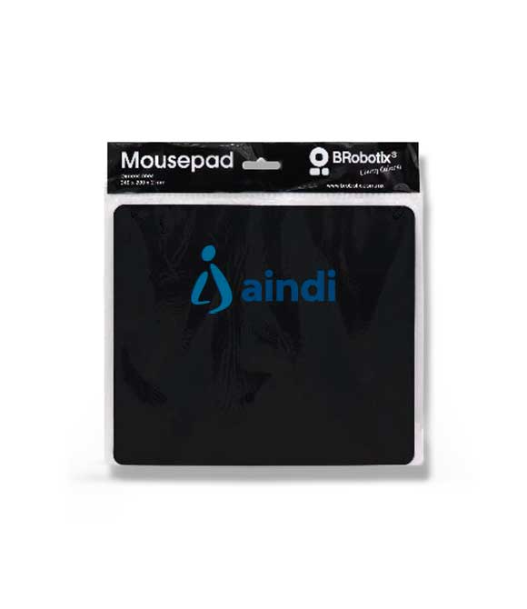 Mouse Pad Ultra Delgado Negro con Bolsa  BROBOTIX 497264