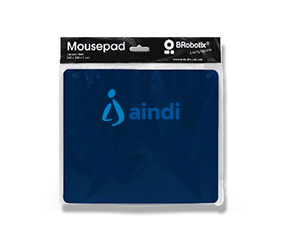BROBOTIX Mouse Pad Ultra Delgado Azul Marino con Bolsa 695157