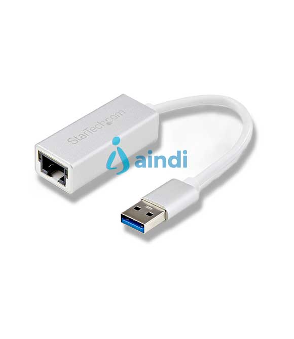 ADAPTADOR TARJETA DE RED EXTERNA - ETHERNET GIGABIT EXTERNO USB 3.0 - PLATEADO - IDEAL PARA MACBOOK, CHROMEBOOK O TABLET - STARTECH.COM MOD. USB31000SA
