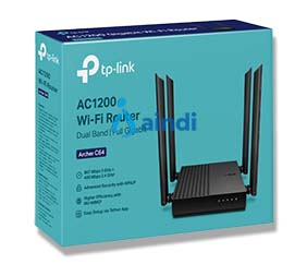 TP-LINK Archer C64 Router Inalámbrico AC1200 Dual Band MU-MIMO Gigabit Archer C64