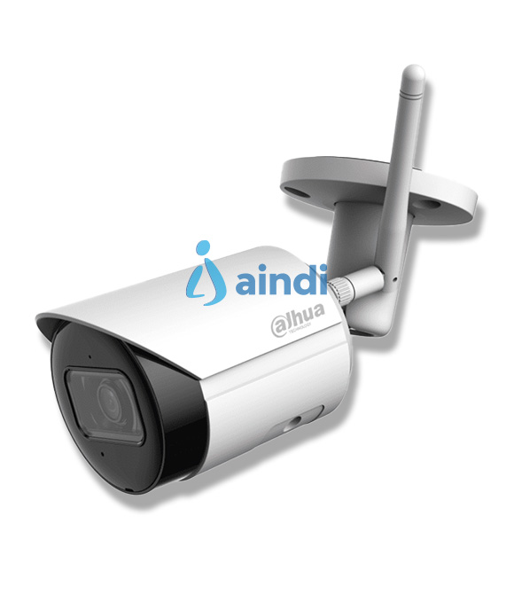 CAMARA DAHUA IP BULLET WIFI DE 4 MEGAPIXELES/ LENTE DE 2.8MM/ 90 GRADOS DE APERTURA/ H.265/ IR DE 30 METROS/ MICROFONO INTEGRADO/ RANURA PARA MICROSD/ METALICA/ IP67/ DWDR/ VIDEOANALITICOS CON SMD/