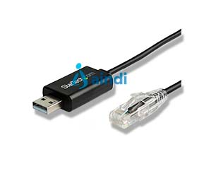 ADAPTADOR USB DE 1.8M PARA CONSOLA CISCO - 460KBPS - ADAPTADOR USB A RJ45 COMPATIBLE CON WINDOWS®, MAC AND LINUX® - M/M - STARTECH.COM MOD. ICUSBROLLOVR