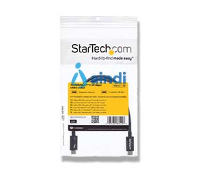 StarTech.com Cable Thunderbolt 3 Pasivo de 50cm - 40Gbps - PD 100W - Vídeo 4K/5K - Cable Thunderbolt - Certificado Thunderbolt - Compatible con USB4 / Modo Alt DP - Thunderbolt 4 - USB 3.2 - USB-C