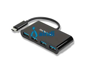 HUB CONCENTRADOR USB 3.0 DE 4 PUERTOS - USB-C A 4X USB A ALIMENTADO POR EL BUS - CONVERSOR DE USB C A USB CONVENCIONAL - STARTECH.COM MOD. HB30C4AB