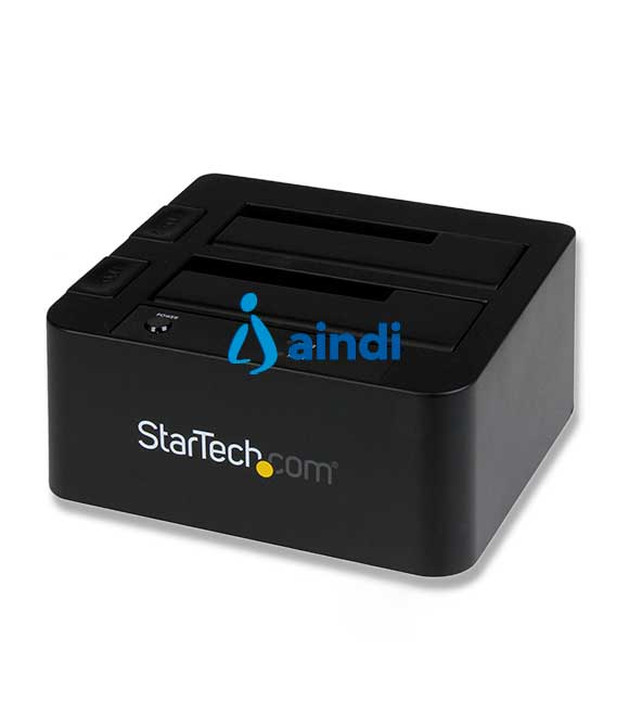 DOCKING STATION USB 3.0 CON UASP DE 2 BAHíAS PARA DISCO DURO O SSD SATA DE 2.5 O 3.5 PULGADAS - STARTECH.COM MOD. SDOCK2U33