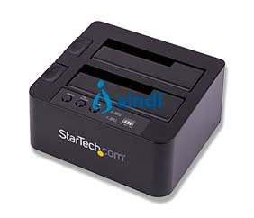 Dock USB 3.0 y eSATA para Copiadora de Unidades de Disco SATA 6Gbps de 2.5 y 3.5 Pulgadas - Clonador Autónomo - StarTech.com Mod. SDOCK2U33RE