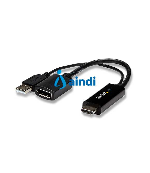CONVERTIDOR HDMI A DISPLAYPORT - ADAPTADOR 4K ALIMENTADO POR USB - STARTECH.COM MOD. HD2DP
