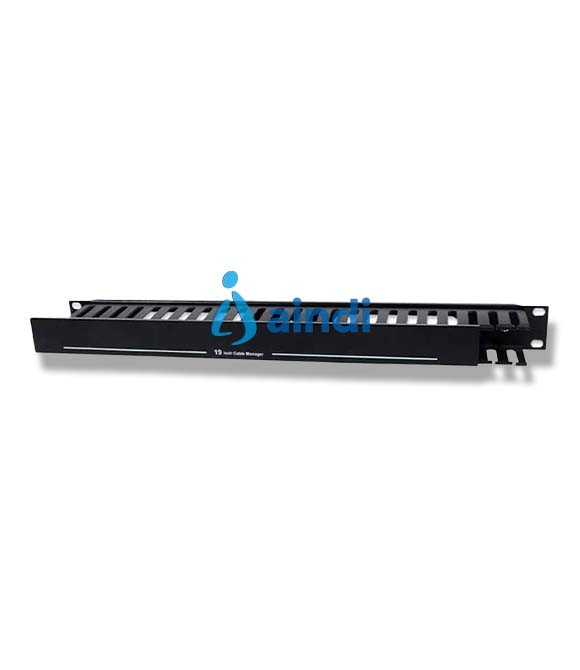Organizador Intellinet Cables 19" 1U Horizontal Metalico Color Negro