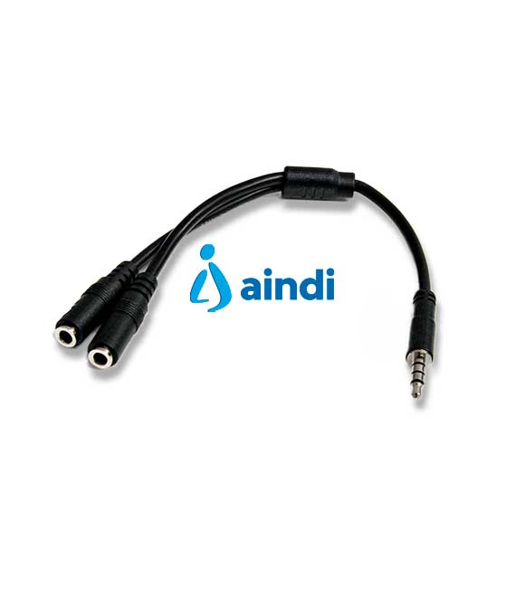 ADAPTADOR DE DIADEMA MINI-JACK 3.5MM 4 PINES A CONECTORES SEPARADOS DE AUDíFONOS Y DE MICRóFONO - M A 2XH - STARTECH.COM MOD. MUYHSMFF