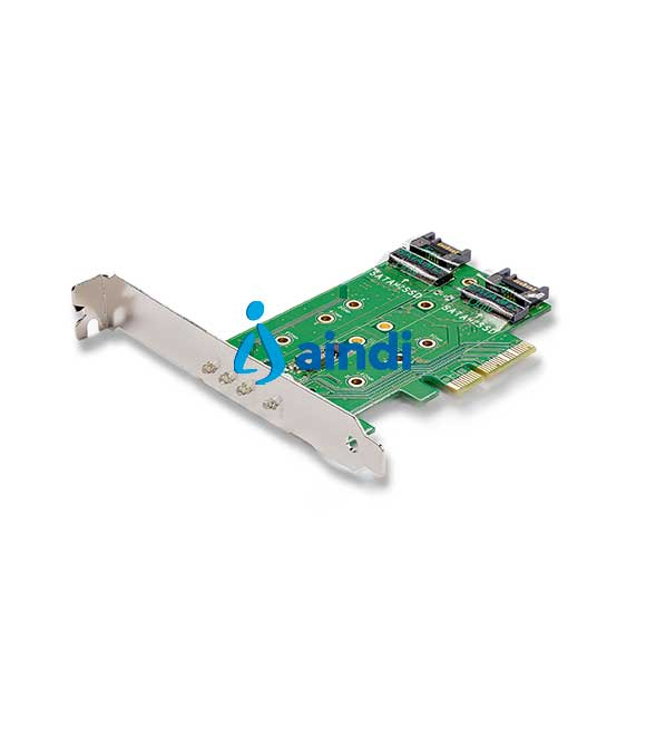 TARJETA ADAPTADORA PCI EXPRESS 3.0 DE 3 PUERTOS M.2 PARA SSD - 1X NVME - 2X SATA III (PEXM2SAT32N1) - STARTECH.COM MOD. PEXM2SAT32N1
