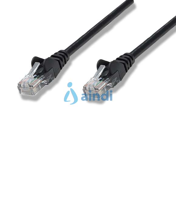 CABLE DE RED INTELLINET 5 MTS 16.4 PIES CAT6 UTP NEGRO