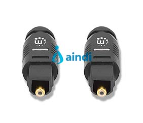 Manhattan 356084 Cable de audio digital óptico TOSLINK 3 m fibra óptica negro
