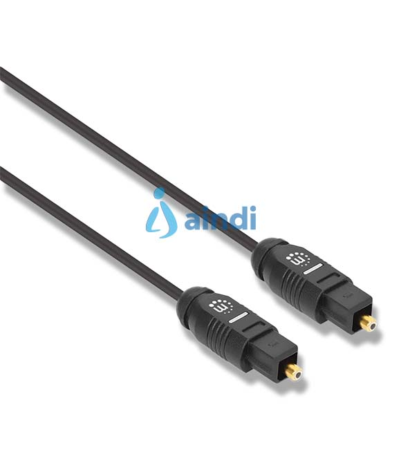Cable de Audio Manhattan 356091 TOSLINK S/PDIF M-M 5.0m Negro