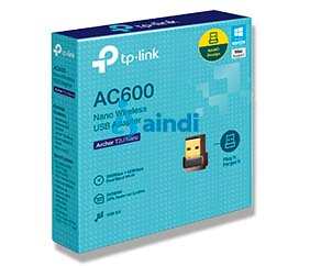 TP-Link Archer T2U Nano. Tecnología de conectividad: Alámbrico, Interfaz de host: USB, Interfaz: WLAN. Rango máximo de transferencia de datos: 433 Mbi